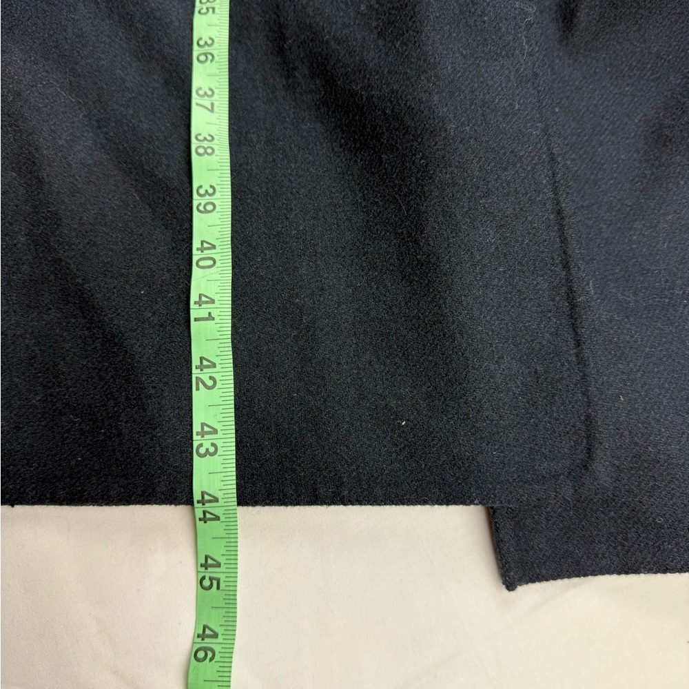 Uniqlo women’s navy blue blended Wool Coat size Small - Picture 6 of 7